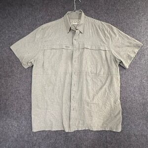 GameGuard Outdoors Fishing Shirt Vented Short Sleeve Gray 2XL